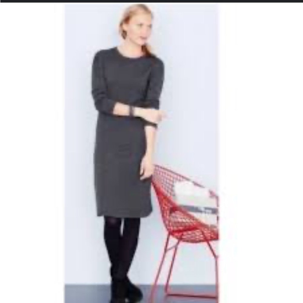 Garnet Hill Merino Wool Blend Long Sleeve Dress Size Small